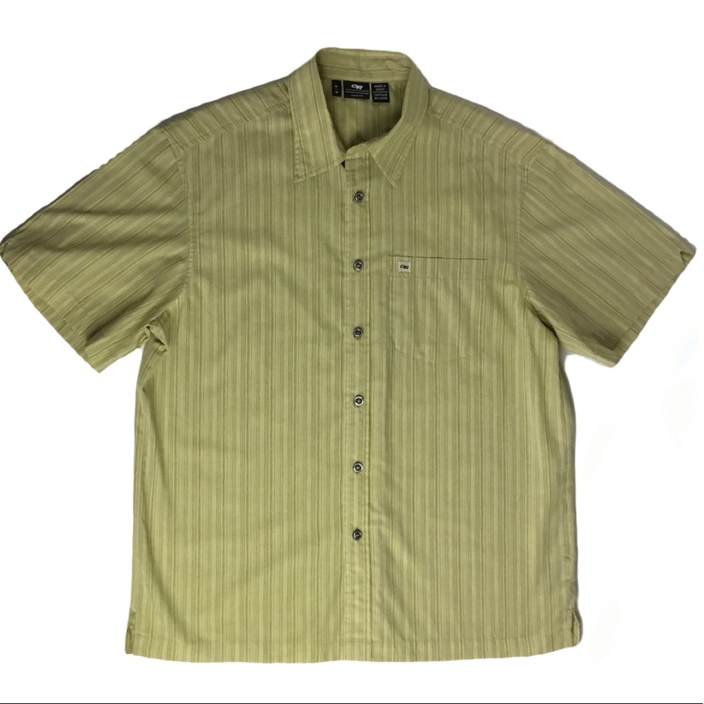 Outdoor Research Short Sleeve Striped Field Shirt. Sz M